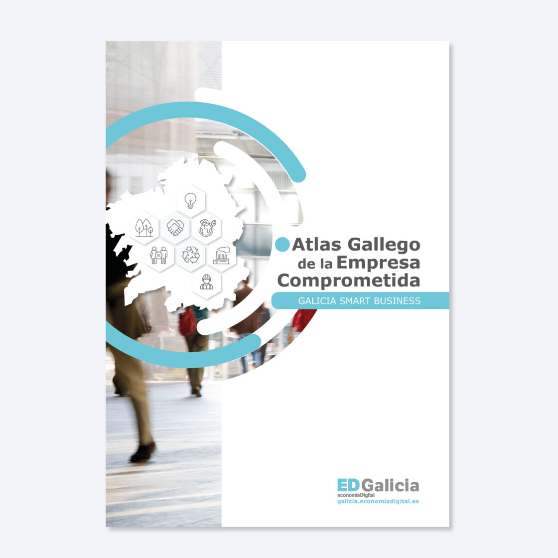 Atlas Gallego de la Empresa Comprometida, que analiza el compromiso empresarial de las empresas gallegas con el buen gobierno, el medio ambiente, su entorno y las personas